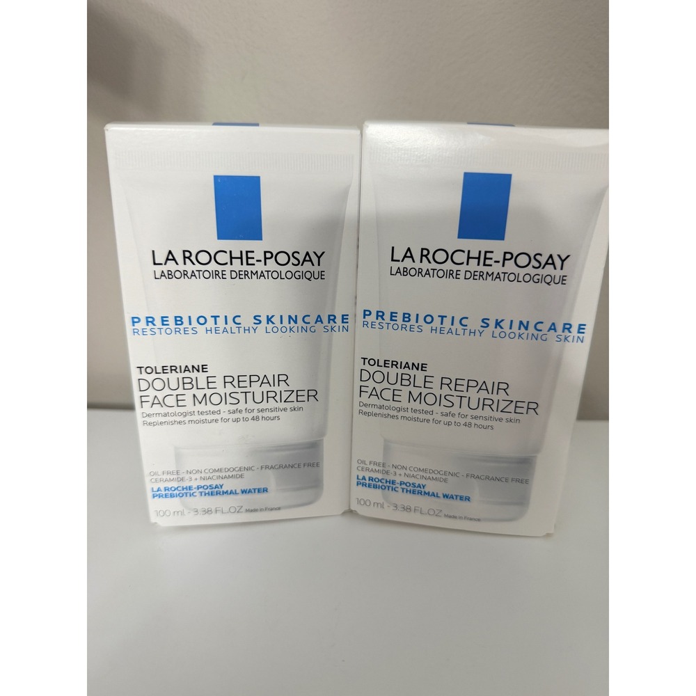 La Roche-Posay Face Moisturizer Unisex 3.38oz White Toleriane Double‎ Repair NWT